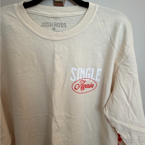 Josh Ross Single Again Tour Long Sleeve Shirt UNISEX - Picture 3 of 9